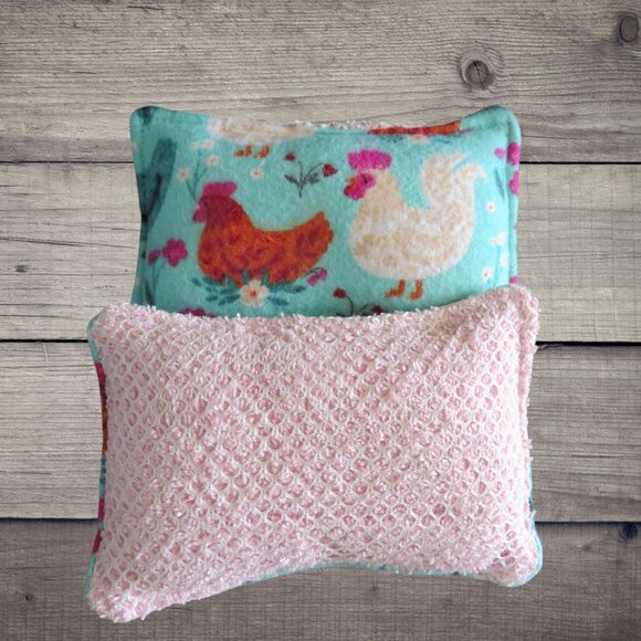 Washable Reusable Sponge, Chicken Dish Scrubby, Set of 2 - Picture 3 of 4